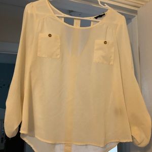Cream colored blouse
